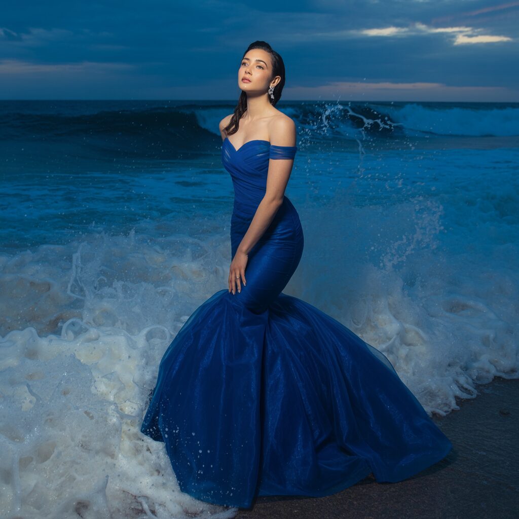 Sophisticated mermaid gown designed to make a bold statement at formal galas
