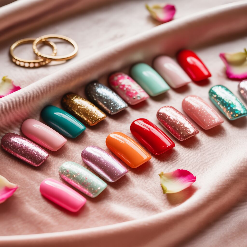 Statement-making press-on nails from Olive and June’s Maximalist Collection, perfect for bold looks