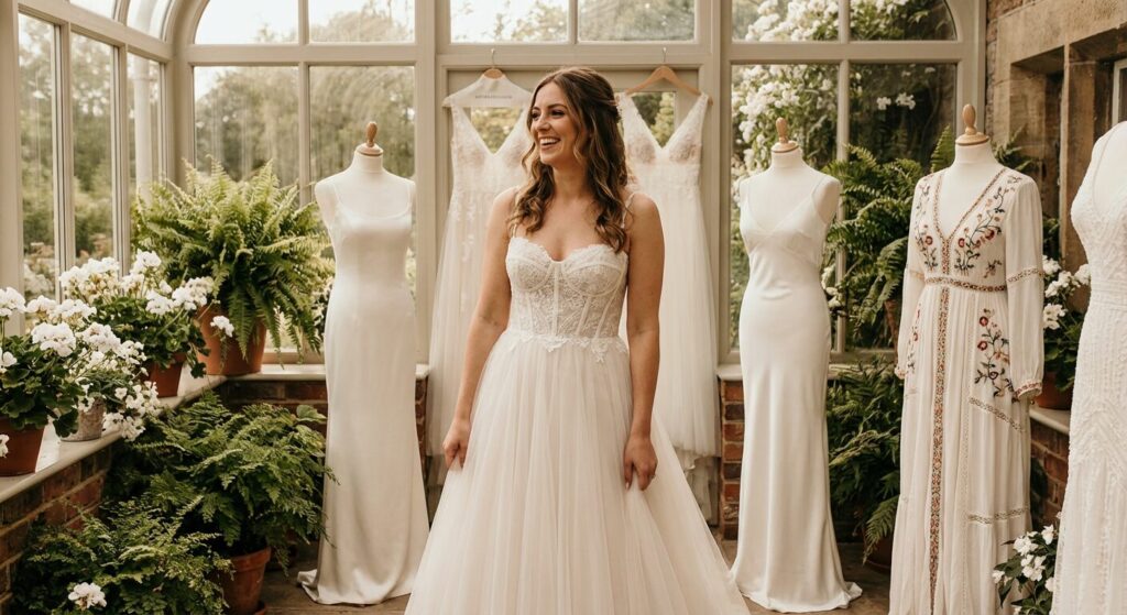 wide range anthropologie wedding dress