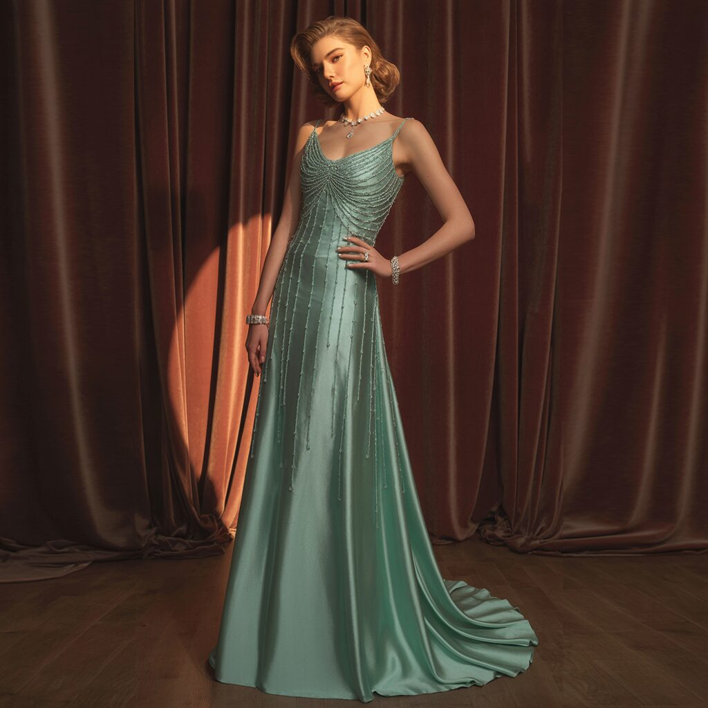 Stylish formal gala dress perfect for women’s wedding occasions