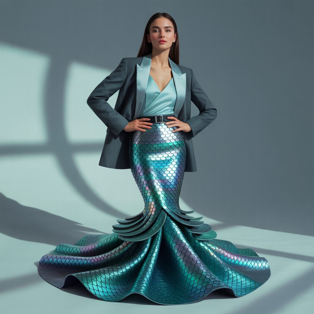 Mermaid Skirt with Blazer