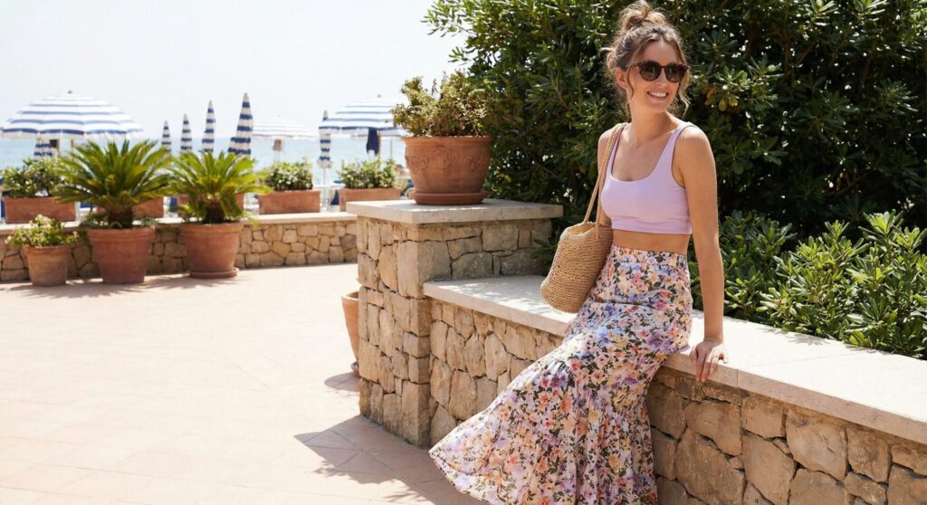 Mermaid Skirt with a Crop Top